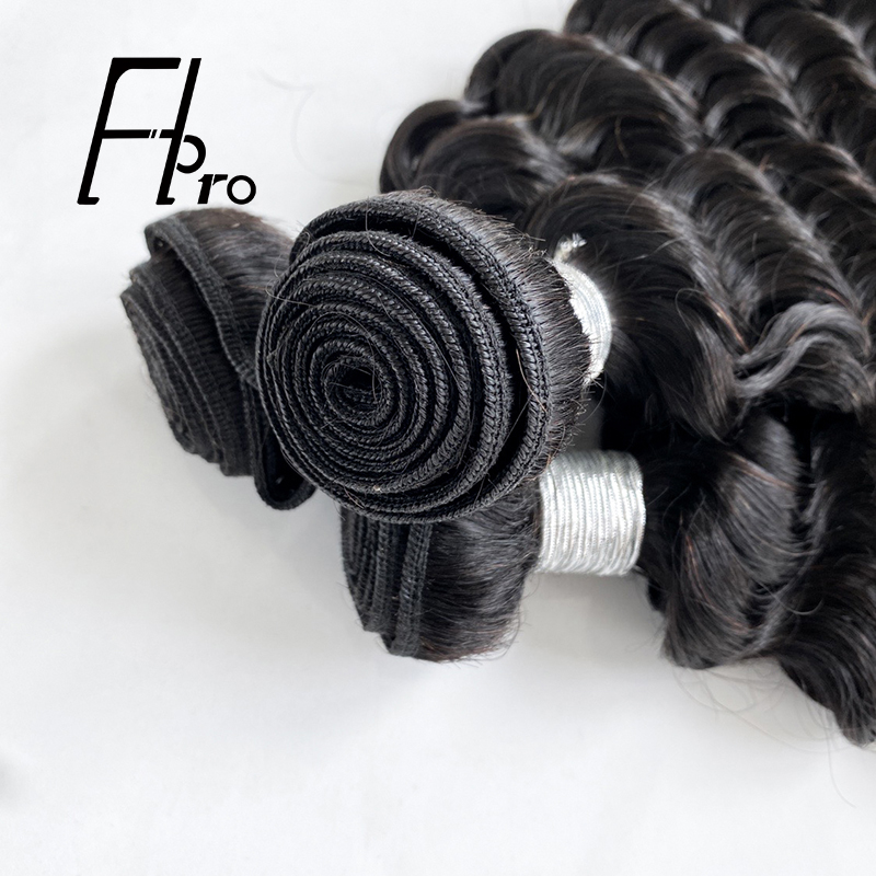 Top Grade Hair Bundles Deep Wave Raw Unprocessed Virgin Hair